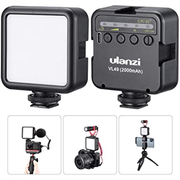 MINI LAMPARA LUZ LED VL49 NEGRA ULANZI Ulanzi Mini Lampara VL49 Negra.