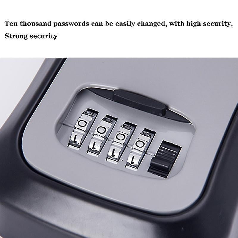Sarapandan Red Key Storage Lock Box Safe Security Storage Combination Wall Mount Lock Box For Outside Garage Sarapandan