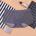 thumbnail image 2 of FhsagQ Underwear Mens Underwear Trunks Low Rise Super Fit Mens Low Rise Briefs Ice Thread Underpants Fashion Ride up Underwear Pant Mens Underwear Briefs Low Rise Grey S, 2 of 4