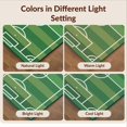 thumbnail image 7 of Design&I 3'x5' Washable Accent Rug Soccer Layout Field Centered Pitch Lines Door Center Goal Markings for Bedroom, Walk-in Closet, Pet Friendly & Non-Slip Built-In Grip, 7 of 7