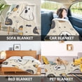 thumbnail image 2 of Yayeee Throw Blanket for Couch Soft Warm 60" x 80" Sofa Chair Bed Decoration, Halloween Black Pumpkins, 2 of 7