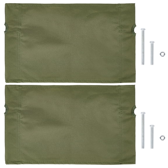 Medium Size Camp Chair Replacement Fabric Oxford Cloth Outdoor Folding Chair Seat Replacements 480x285mm Dark Olive Green High Back