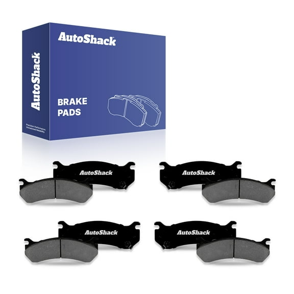 AutoShack Front & Rear Premium Ceramic Brake Pad Set for Chevrolet & GMC, Silverado 1500 HD 2002-2003, 2005 Sierra 1500 HD 2001-2003, 2005, 4WD RWD V8 6.0L