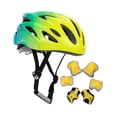 thumbnail image 3 of Casco de bicicleta para niños Conjunto de equipo ajustable con equipos de regalo de guardias de muñeca con codo Verde, 3 of 8