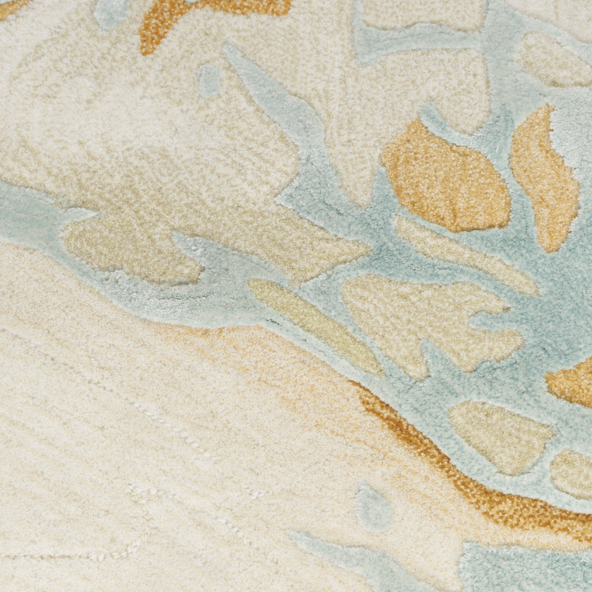 Nourison Home Prismatic Abstract Sand Blue 3'9" x 5'9" Area Rug, Easy Cleaning, Non Shedding, Bed Room, Living Room, Dining Room, Kitchen (4x6)