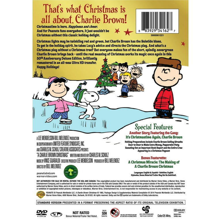 Peanuts Movie: A Charlie Brown Christmas Holiday DVD