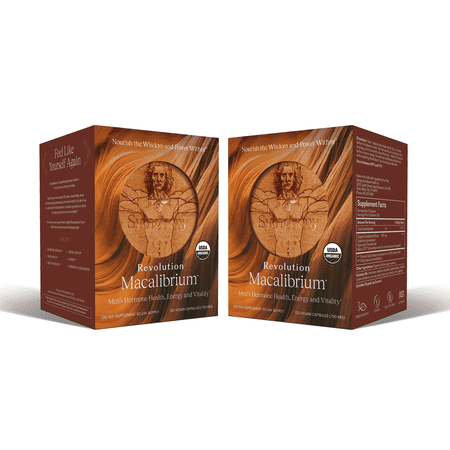Revolution Macalibrium - Natural Concentrated Gelatinized Maca Supplement to Support Men's Hormone Health, Energy, Strength, Power, and Reproductive Health -240 Vegan Capsules (120 Day Supply)