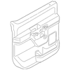 Genuine OE Ford Door Trim Panel - HC3Z-2627406-JD