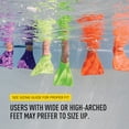 thumbnail image 4 of Aletas de natación FINIS Booster para niños, flotantes, de goma, color verde 3XS, 4 of 4
