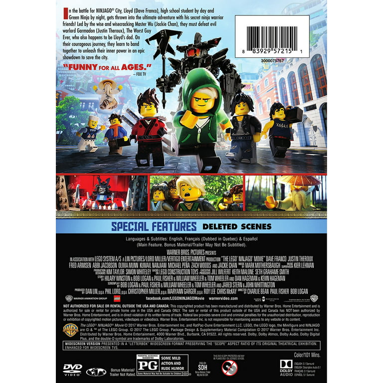 hverdagskost Stoop slank The Lego Ninjago Movie (Other) - Walmart.com