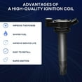 thumbnail image 2 of UF506 C1452 Ignition Coil (Set of 1) Compatible with Lexus RX330 ES330 RX400h Toyota Camry Highlander Sienna Solara V6 3.3L Replacement for 90919-02246, 2 of 7