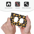 thumbnail image 3 of Zufioo Royal Blue Plaid Sunflower Print Switch Wall Plate, Dustproof and Heat-resistant Decorative Wall Switch Cover, Suitable for Residential and Commercial Areas-Mid-size, 3 of 8
