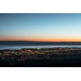 thumbnail image 2 of Highsmith, Carol 32x23 White Modern Wood Framed Museum Art Print Titled - Dusk shot of Santa Barbara-California-and the Pacific shore, 2 of 4