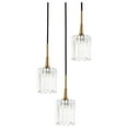thumbnail image 2 of Woodbridge Lighting Regent Park 3-Light Glass Pendant in Brass, 2 of 4