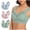 Green#3, variant on Viikei High Support Breathable Sports Bra for Women,Women's 3PC Strapless Underwear with Thin Side Collection and Daily Bra Green L