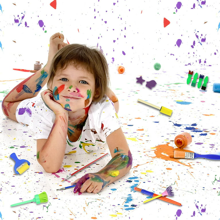 47pcs/lot Children Sponge Paint Brushes Drawing Tools for Children Kid –  AOOKMIYA