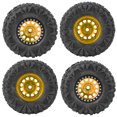 thumbnail image 1 of Rc Tire Rc Car Tire 4 Piezas RC Crawler Neumático De Goma Accesorio De Cubo De Rueda De Metal Apto para Coche RC 1/10 De 22 Pulgadas ANGGREK Otros, 1 of 7