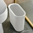 thumbnail image 5 of Waste Baskets Striped Wastebasket Home Bathroom Seamless Wastebasket Plastic Suitable For Home Kitchen Bathroom Garage Trash Can Kitchen Wastebaskets, 5 of 7