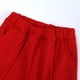 thumbnail image 3 of Guardurnaity Verano niñas manga corta cuello camiseta pantalones conjunto estilo Casual fiesta banquete viajes senderismo Tops pantalones Kit conjuntos de ropa Rojo 110cm, 3 of 6