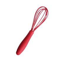 Supvox 3Pcs Silicone Whisk Household Food Kitchen Egg Whisk Red