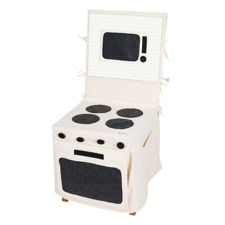 UPC: 0856884007655 | PopOhVer Pretend Play Kitchen Stove Play Set – Innovative Canvas Design Chair Cover