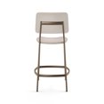 thumbnail image 4 of Amisco Sullivan 26 in. Counter Stool - Cream Faux Leather / Bronze Metal, 4 of 9
