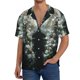 thumbnail image 1 of Balery Floral Angelic White Wings Camisa Casual de Manga Corta con Botones para Hombre, Texturizada, Estilo Cubano, para Playa, Verano-Medium, 1 of 5