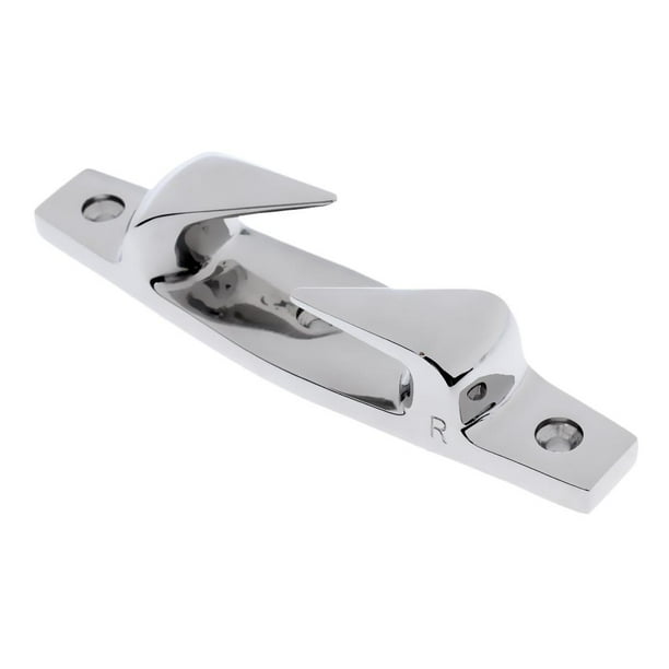 Cornamusa de guía de acero inoxidable de alta resistencia, cornamusa de cuerda de cuña, cornamusa para muelles de vela Derecha 152mm