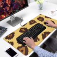 thumbnail image 2 of Long Mouse Pads for Desk,Yellow and Brown Of Leopard Print Desk Mats on Top Of Desks, Desk Mouse Pad Extra Large with 3mm Non-Slip Base and Stitched Edge for Gaming,Office,Work,Home 31.5"x15.7", 2 of 6