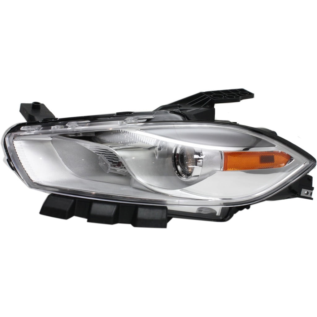For Dodge Dart Headlight 2013 2014 2015 Driver Side Halogen Chrome Trim
