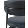 thumbnail image 5 of Meridian Furniture Lupita Black Vegan Leather Dining Chair (Set of 2), 5 of 14