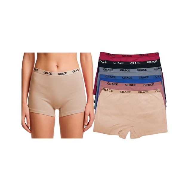 Paquete Con 6 Boxers De Algodón a la Cintura Tatys Fashion Con 6 Colores Diferentes