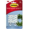 6 Pack - Command Damage-Free Hanging Clear Hooks & Strips, Medium 2 ea