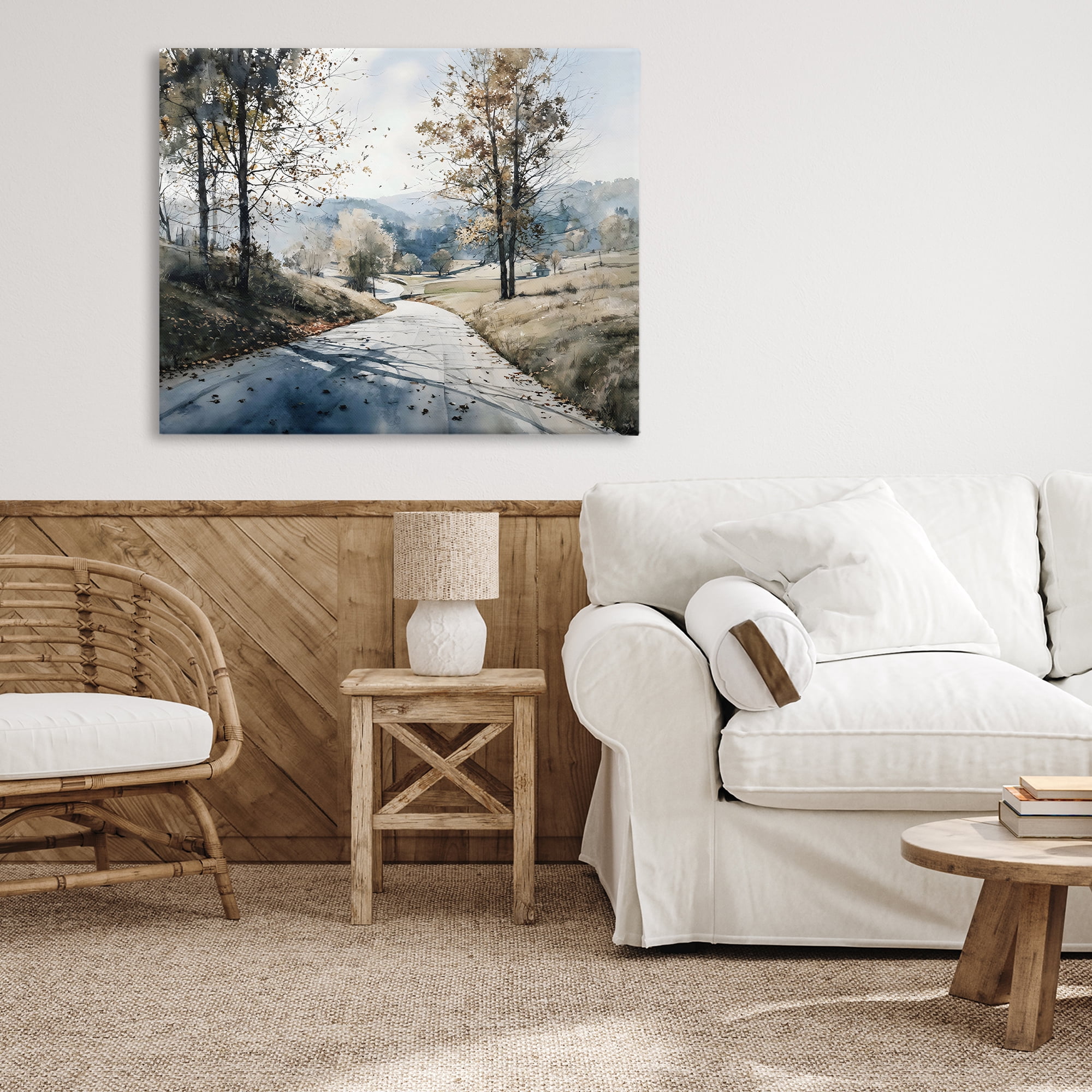 Stupell Industries Country Road in Autumn Canvas Wall Art, design by Franklyn Gregory