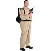 Party City Ghostbusters Halloween Costume with Proton Pack for Adults, Plus Size, with Jumpsuit and Backpack