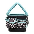 thumbnail image 3 of Deluxe Store  Tote Craft Organizer, Teal Geometric, 3 of 4