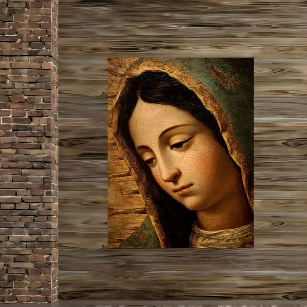 Cuadro Decorativo Religioso 60x80cm Vírgen de Guadalupe