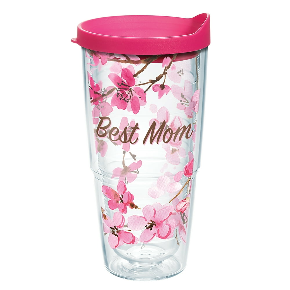 Tervis Made in USA Double Walled Cherry Blossom Best Mom Insulated