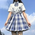 thumbnail image 1 of Lishi Embroidered Shirt and Pleated Skirt Set for JK Uniform, 1 of 3