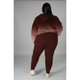thumbnail image 2 of Womens Plus Size Two Piece Outfits Sweatsuits Casual Long Sleeve Set With Pockets, 2 of 4