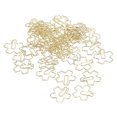 thumbnail image 2 of 50pcs Paper Clips Portable Small Gold Unique Cute Sakura Shape Bookmark Office File Classification Decoration, 2 of 5