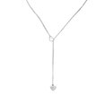 thumbnail image 1 of Collar HUOGUO Beauty Charm de acero inoxidable con tres corazones, 1 of 3