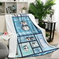 thumbnail image 2 of Cute Penguin Throw Blanket Warm Super Soft Micro Flannel Blanket for Bed Sofa Plane/Living Room Decor 40x50 Inch, 2 of 6