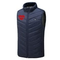 thumbnail image 6 of REORIAFEE Heat Vest Jacket Unisex with 9 Heating Zones Electric Heated Coat without Power Bank USB Rechargeable Washable Heat Jacket Skiing Casual Waistcoat Blue XXL, 6 of 6