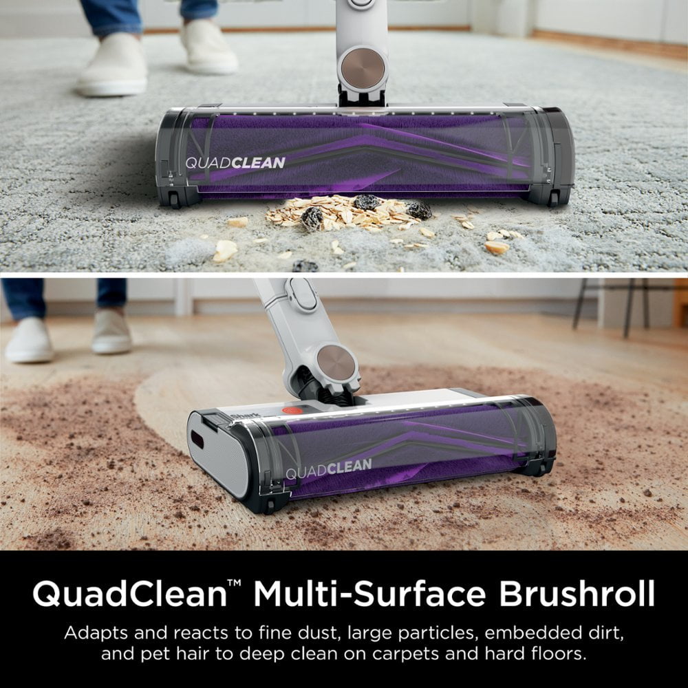 Shark Detect Pro Cordless HEPA QuadClean Multi-Surface Stick Vacuum, 1 Each, Grey/Brass