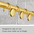 thumbnail image 2 of Better Homes & Gardens Decorative Button Shower Hooks, Rustproof, Brass, Set of 12, 2 of 5