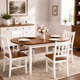 thumbnail image 5 of PAPROOS Drop Leaf Dining Table, 31''-55'' Extendable Kitchen Table for 6, Folding Dining Table, Solid Wood Dining Room Table, Small Dinner Table for Kitchen, Breakfast Nook, Brown(Only Table), 5 of 6