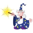 thumbnail image 2 of Wizard Wall Decal Sticker by Wallmonkeys Vinyl Peel and Stick Graphic for Girls (24 in W x 20 in H), 2 of 4