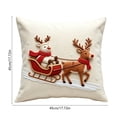 thumbnail image 3 of Fmbmuo Christmas Throw Pillow with Insert, 18x18 Inch Soft Plush Farmhouse Xmas Cushion for Sofa Couch Mantel​ Decor, 3 of 4