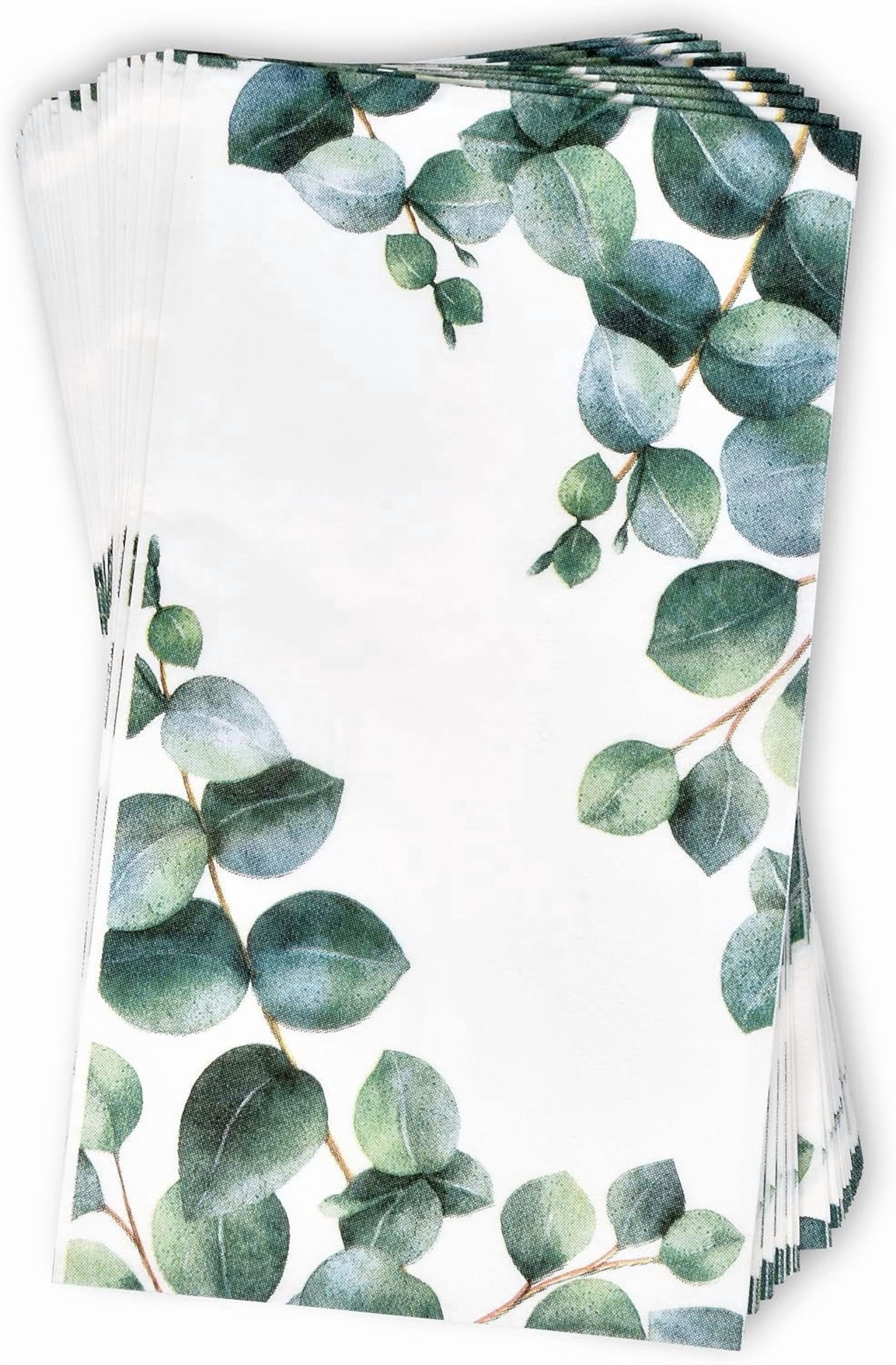 Gift Boutique Eucalyptus Greenery Disposable Paper Napkins